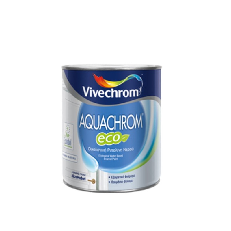 Φωτογραφία προϊόντος Aquachrom Eco Satin White 2.5Lt